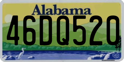 AL license plate 46DQ520