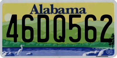 AL license plate 46DQ562