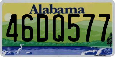 AL license plate 46DQ577