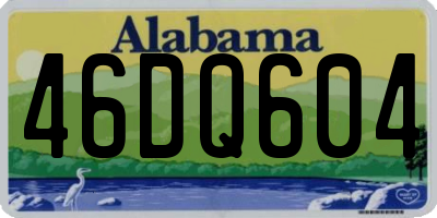 AL license plate 46DQ604
