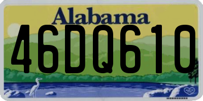 AL license plate 46DQ610