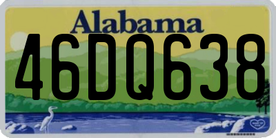 AL license plate 46DQ638
