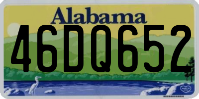 AL license plate 46DQ652