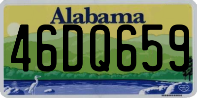 AL license plate 46DQ659