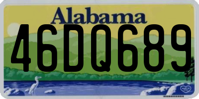 AL license plate 46DQ689