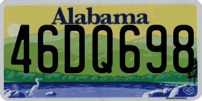 AL license plate 46DQ698