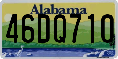 AL license plate 46DQ710