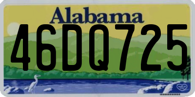 AL license plate 46DQ725