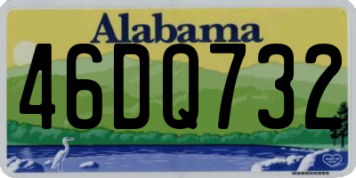 AL license plate 46DQ732