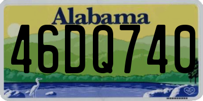 AL license plate 46DQ740