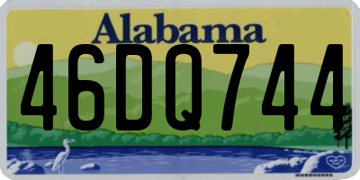 AL license plate 46DQ744
