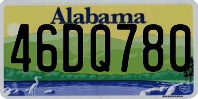 AL license plate 46DQ780