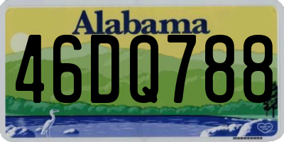 AL license plate 46DQ788