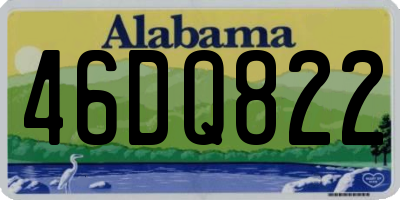 AL license plate 46DQ822