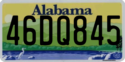 AL license plate 46DQ845
