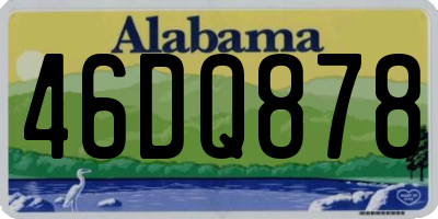 AL license plate 46DQ878