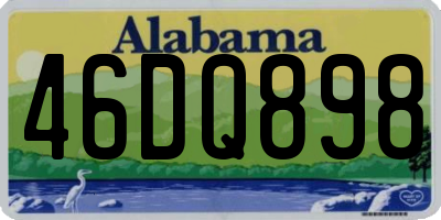 AL license plate 46DQ898