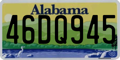 AL license plate 46DQ945
