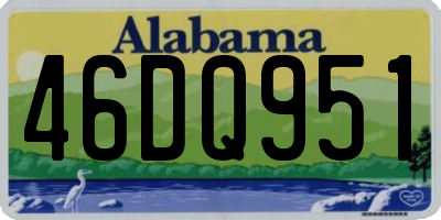AL license plate 46DQ951