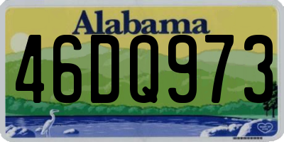 AL license plate 46DQ973
