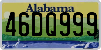AL license plate 46DQ999