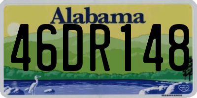 AL license plate 46DR148