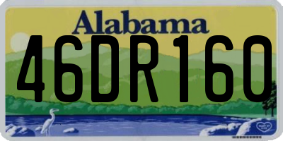 AL license plate 46DR160
