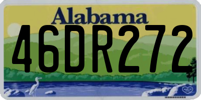 AL license plate 46DR272