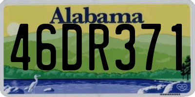 AL license plate 46DR371