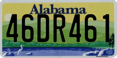 AL license plate 46DR461