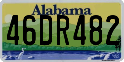 AL license plate 46DR482