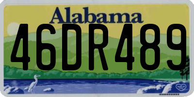 AL license plate 46DR489