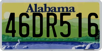 AL license plate 46DR516