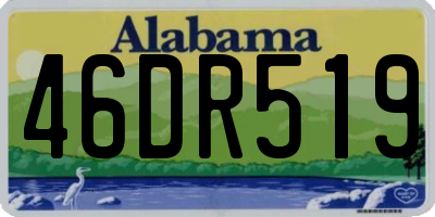 AL license plate 46DR519