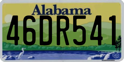AL license plate 46DR541