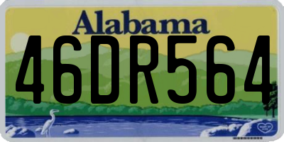 AL license plate 46DR564