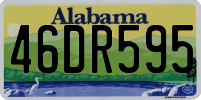 AL license plate 46DR595
