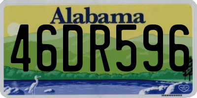 AL license plate 46DR596