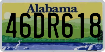 AL license plate 46DR618