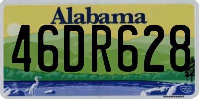 AL license plate 46DR628