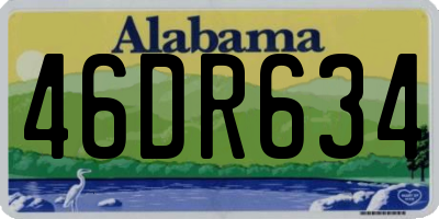AL license plate 46DR634