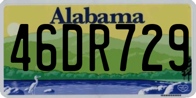 AL license plate 46DR729