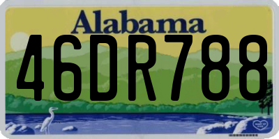 AL license plate 46DR788