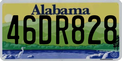 AL license plate 46DR828