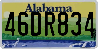 AL license plate 46DR834