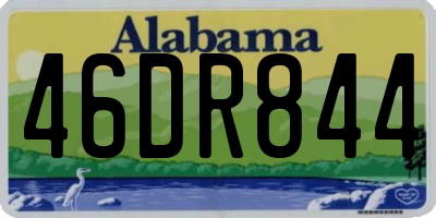 AL license plate 46DR844