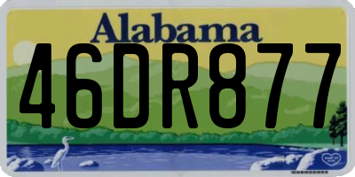 AL license plate 46DR877