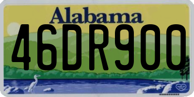 AL license plate 46DR900