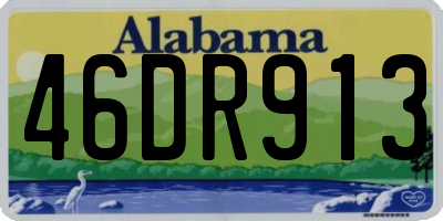 AL license plate 46DR913