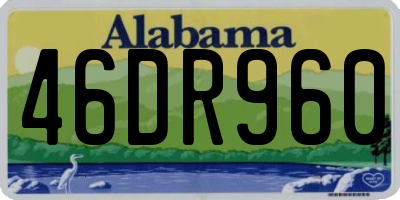 AL license plate 46DR960